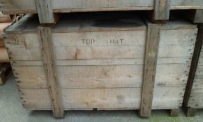 Empty wooden crate