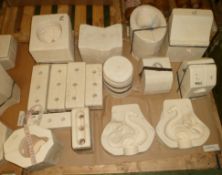 Various pottery moulds