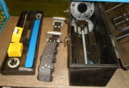 Tools - holesaw blades, clamping tool in Tuff Box