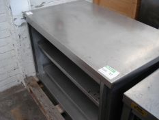 STAINLESS CUPBOARD/WORK UNIT - 47" X 27.5" X 29.5"