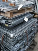METAL PALLET CAGES - 60CM X 97CM - METAL PANELS SIT ONTO A WOODEN PALLET TO MAKE A CAGE