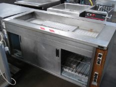 MOFFAT GAS WET WELL SERVERY AND HOT CUPBOARD - 63" X 31.5" X 35"