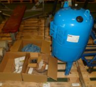 Boss 10Bar Pressure vessel 100Ltr, cable, electrical spares