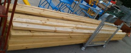 Wooden beams - dry braded - 4810 x 100 x 50 - approx 55 beams - C16