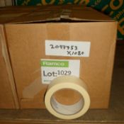 Pressure sensitive masking tape 36mm x 50m - 3 boxes - 24 rolls per box
