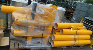 A-safe plastic vehicle barrier assembly - 2 pallets
