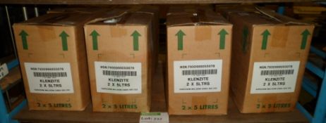 Klenzite Cleaner Sanitizing & Degreaser Fluid 5LTR bottles - 2 per box 8 boxes