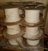 12x reels of cable (unknown length) - limited fire hazard cable for communications B2M 150