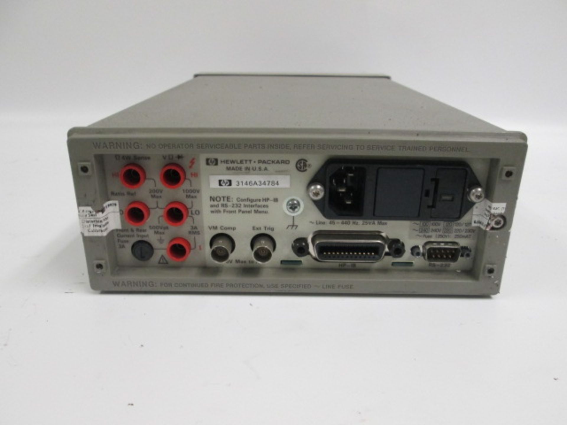 HP 34401A MULTIMETER - Image 3 of 3