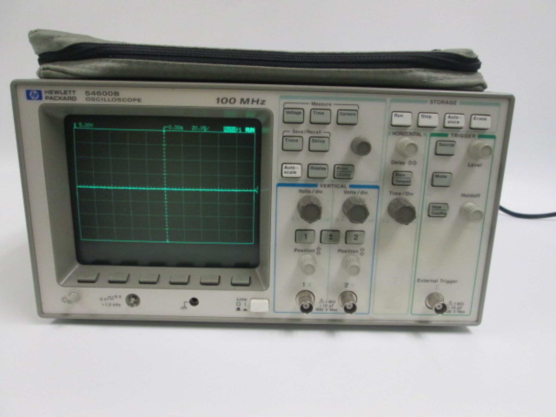 HP OSCILLOSCOPE 54600B 100MHZ SERIAL NUMBER: US37411605 - Image 5 of 5