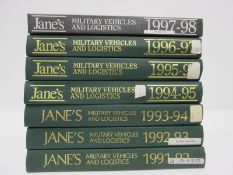 x7 'Jane's Military Vehicles and Logistics' military books