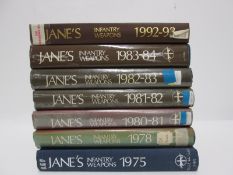 x7 'Jane's Infantry Weapons' military books