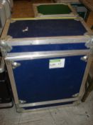 HH V500 MOS-FET POWER AMPLIFIER IN BLUE TRANSIT CASE