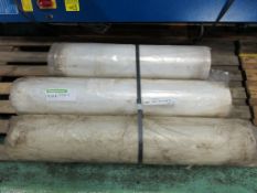 3x Rolls of Plastic Sheeting
