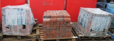 3x Pallet of Red Bricks (See Photo)