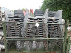 Approx 80x Stackable Plastic Chairs