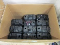 11x Black Plastic Jerry Cans