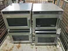 4x Amana C-Max Microwaves