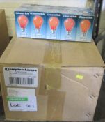 100x 240 Volt Red Light Bulbs