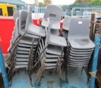 Approx 50x Plastic Chairs