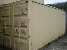 20FT ISO SHIPPING CONTAINER CONTAINING WATER DOSING EQUIPMENT.