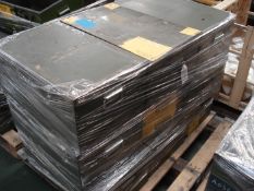 METAL STORAGE BOXES X 8 - 25" W X 15" D X 10" H