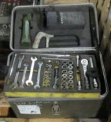 Ex-MOD Tool Kit - Torch, Spanners, Saw, Socket Wrench