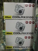 3x Nikon Coolpix 3100 Camera Sets