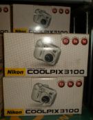 5x Nikon Coolpix 3100 cameras