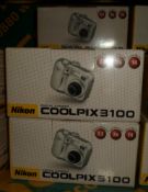 5x Nikon Coolpix 3100 cameras