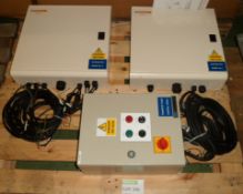 2x Merlin Gerin Isobar 4C distribution panels, 1x TT Controls transfer pump