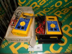 2x Seaward Oscar 250C testers