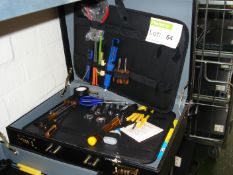 Technician's tools in briefcase.