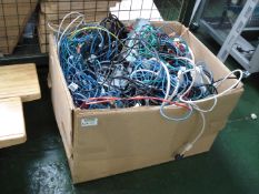 Box of assorted cables.