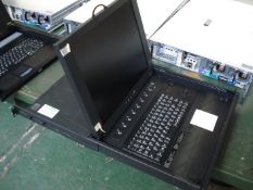 MasterView MAX rack mounted monitor and keyboard. RKP117-801B-EU.