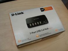 D-LINK 7 port USB 2.0 Hub.