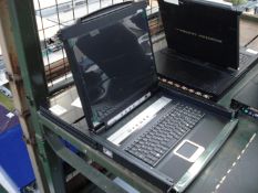 MasterView MAX rack mounted monitor and keyboard. CL5716m.