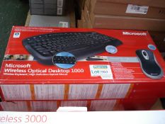 2x Microsoft wireless keyboard and mouse set.
