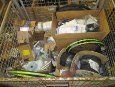Various Cables/Pipes and Electrical Socket Boxes, Fabric Tape