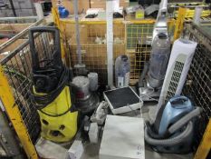 Various Electrical Appliances - 2x Hoovers, Karcher Pressure Washer, Floor