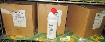 3x Boxes of Toilet Cleaning Compound (16 Bottles per Box)