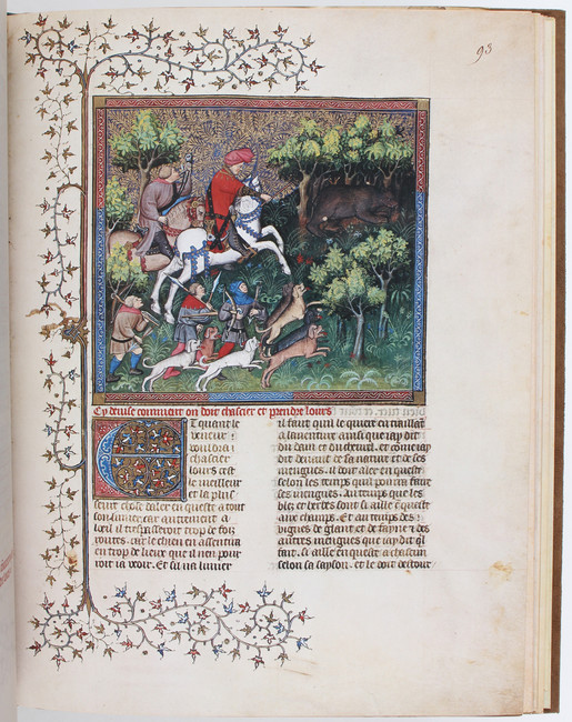 Phoebus, Livre chasse. Faks. / 3 Bde.
Faksimiles. - Phoebus, G. Le livre de la chasse. Faksimile - Image 2 of 4