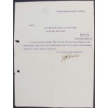 Zeppelin, Masch. Brief m. U.
Zeppelin, Ferdinand Graf v. (General, Begründer des