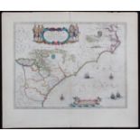 Virginia und Florida. (Blaeu)
Virginia. "Virginiae partis australis, et Floridae partis