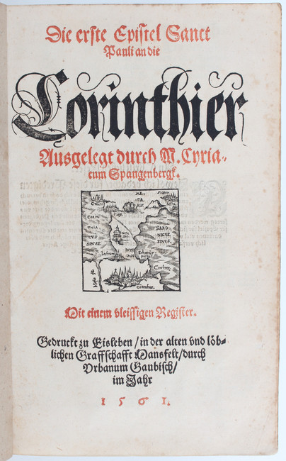 Spangenberg, Epistel an die Corinthier
Spangenberg, C. Die erste Epistel Sanct Pauli an die