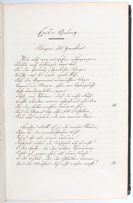 Tiedge, Urania. Abschrift von 1832
Tiedge, C. F. Urania. Ein Gedicht in sechs Gesängen. Deutsche - Image 3 of 3