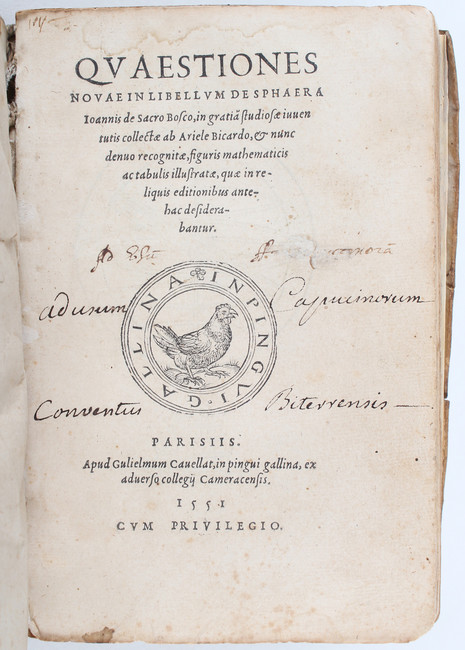 Beyer, Quaestiones novae
Beyer (Bicardus), H. Quaestiones novae in libellum de sphaera Iohannis de - Image 2 of 3