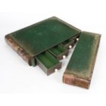 Buchkassette. Grünes Leder
Buchkassette. Als "Geheimfach" konzipierte Buchkassette. (35:35:5 cm).