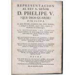 Zavala y Aunon, Representacion
Zavala y Auñon, M. Representación al Rey Phelipe V... dirigida al mas