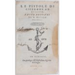 Cicero, Le pistole ad Attico
Aldinen. - - Le pistole di Cicerone ad Attico, fatte volgari da M.